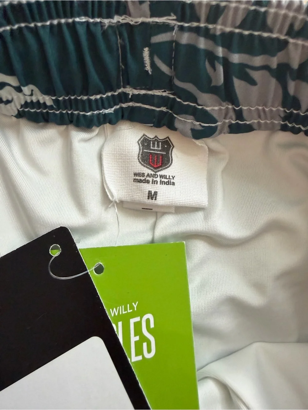 Philadelphia Eagles Boys Swim Trunks Size M Wes & Willy NWT
